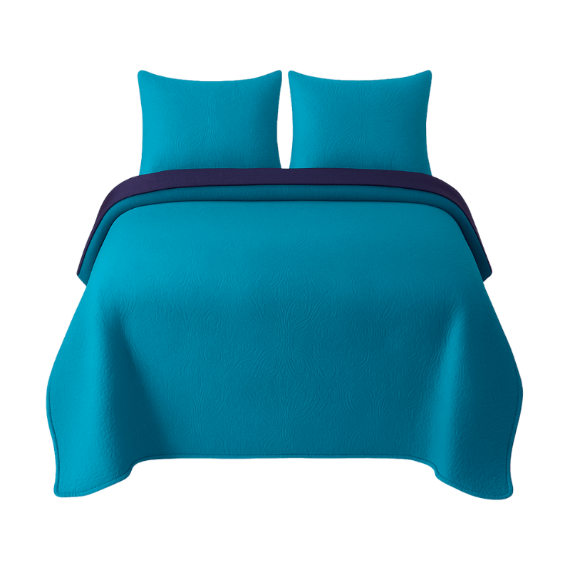 Couvre - Lit Bicolore 220x240cm - BZ DESTOCK