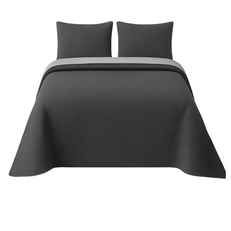 Couvre - Lit Bicolore 220x240cm - BZ DESTOCK