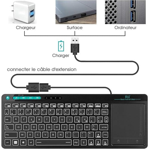 Clavier Bluetooth + TrackPad