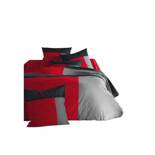 Housse de Couette 3 pièces Tricolore 100% coton