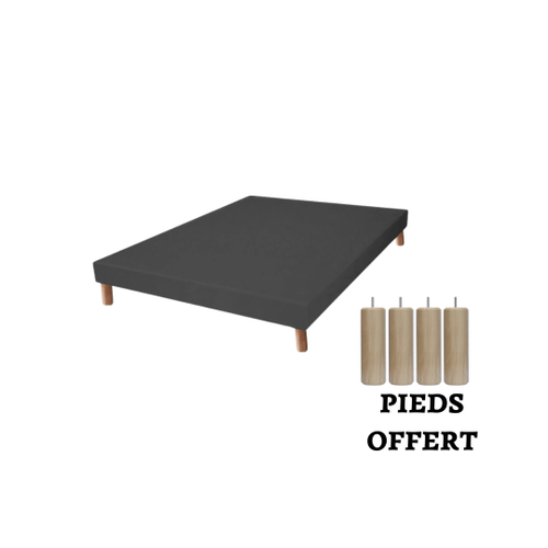Sommier à lattes massives - Pieds inclus - BZ DESTOCK
